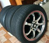 Aros 15x7 Doble Medida con Llantas 80%