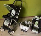Coche Graco + Porta Bebe + Base para Auto + Encierro