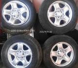 Aros y llantas RAV4 originales con copas pasaron RTV ener