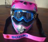 Casco Nuevo con Gafas