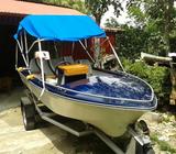 Lancha 14 pies con motor Johnson 40HP