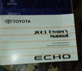 Manual de Toyota Echo