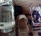 Combo Coche, Silla para Carro Y Paseador