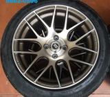 Aros concavos 15x8 con llantas como nuevas