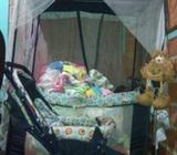 Boogy Cuna/ Encierro para Bebe Color Azul