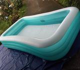 Piscina con Inflador Eléctrico