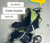 Coche de Bebé 3 Ruedas Verde