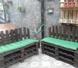 Juego de Terraza Rústico