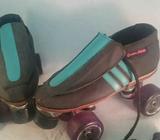 Patines 36, con Equipo de Proteccion