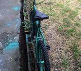 BICICLETA VERDE CON GRIS