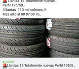 Llantas 15 195/50 Totalmente Nuevas