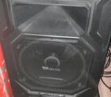 Torre Sonido Recargable Bt Usb Fm Luces