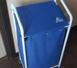 Cesta para Ropa con Ruedas Y Lona