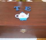 Caja de madera para bolsitas de té