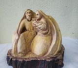 Sagrada Familia Madera Tallada Guachipel