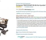 Kit Evergreen Bomba de Agua, Faja, Tensora, Roles y empaques para Kia Hyundai 3.5L DOHC 20002006