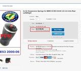 Resortes Suspención Bmw X5 20002006 e53 Rear Air Suspension