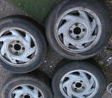 Aros 14 con Llantas 2 a 90% Y 2 Maso