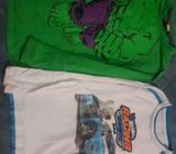 Par Franelas Manga Larga Niño