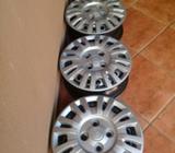 Aros 13 de Lata 4x100 con Copas, Vavulas