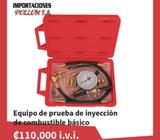 Equipo de prueba de inyección de combustible básico