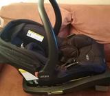 Silla de automóvil para bebé marca Urbini, 2m de uso