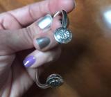 Pulsera Aro Pandora Original perlas de circonia
