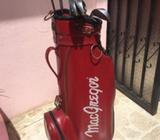 Palos De Golf MacGregor Con Su Maletin De Cuero Golf Clubs