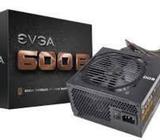 fuente de poder gamer 600wats certificada EVGA BRONCE