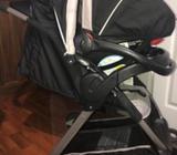 Coche Y Porta Bebé, con Silla para Carro